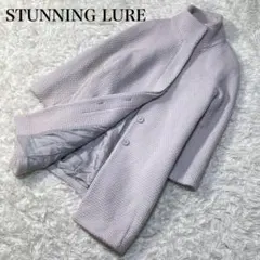 【STUNNING LURE】スタンドカラーコート　比翼ボタン　コクーン　38