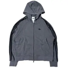adidas TG FZ HOODY グレーフォー パーカー - メルカリ