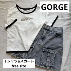 GORGE Tシャツ&デニムスカート セットのサムネイル