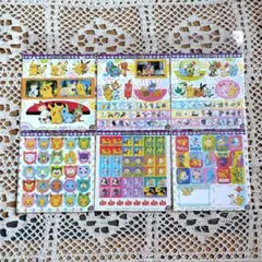 ポケモン スマイルシール フェイスシール 他 ステッカー 6枚セット