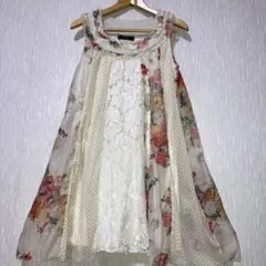 ✨Sister Worth フラワープリント ノースリーブワンピース✨