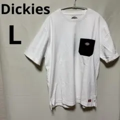 Dickies ホワイト Tシャツ ポケット付き　半袖　メンズ