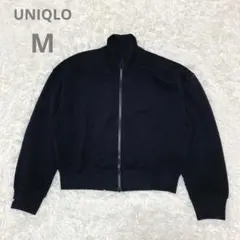 UNIQLO ジップアップ ジャケット M 黒　ストリート　シンプル　即日発送