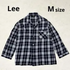 Leeリー トップス 長袖シャツ チェック カジュアル 紺青白 Mのサムネイル