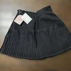 cherimi ラメ入りプリーツミニスカート