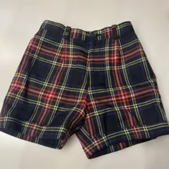 【新品】コムサフィユ　チェック柄　ショートパンツ　ハーフパンツ 110cm