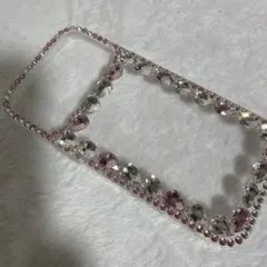 iPhone17プロマックス用クリアケース ストーン装飾