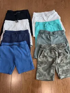男の子ハーフパンツ130cm (7–8歳) 8枚セット