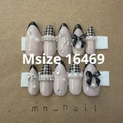 【現品】ワンホン　フレンチガーリー　韓国　ちゅるん　量産型　ネイルチップ