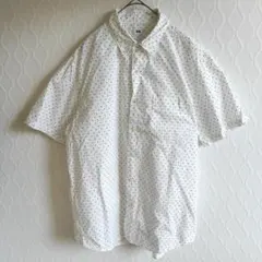 ✨ユニクロ✨UNIQLO 半袖Tシャツ【L】ドット柄 白 トップス 綿100%
