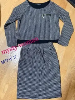 mysty woman【２点セット】セットアップ　幾何学模様