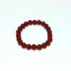 レッドアゲートブレスレット　内径16cm