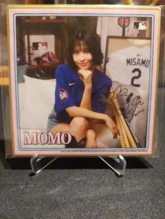 misamo×MLB モモ twice ドジャース色紙 プリントサイン