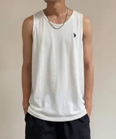 【U.S. POLO ASSN.】ワンポイントポニー刺繍タンクトップ