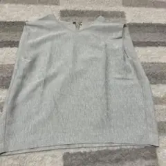 グレー ノースリーブトップス Sサイズ