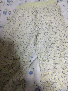 ユニクロ ステラコ（黄緑花柄）
