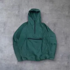 【L.L.Bean】80sアノラックパーカーグリーンUSA製アウトドアL