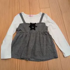 重ね着風長袖カットソー 130cm