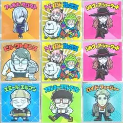 スパイファミリーマン9枚 フランキー アーニャ＆ボンド ビル ベッキー