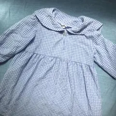 サマンサモスモスラーゴム　長袖　ガーゼ素材ワンピース