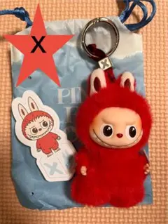 【正規品】ラブブPIN for LOVEぬいぐるみペンダント『Ｘ』