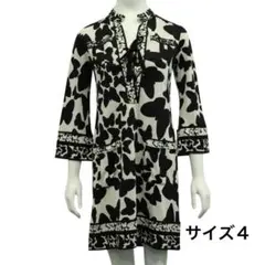 【4/26削除】ダイアンフォンファステンバーグ バタフライ柄ワンピース サイズ4