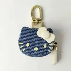 ミニコインケース キーホルダー バッグチャーム デニム素材 エアタグ入