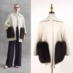 ▼極美品ドゥロワー Drawer【36】フォックスファー ロングコート シルク Drawerのフリマアイテム一覧