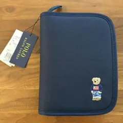 新品★ポロラルフローレン 母子手帳ケース ポロベア 刺繍 ネイビー