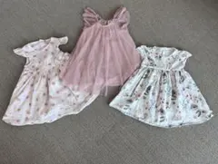 ベビー服 ワンピース 3点セット　ドレス