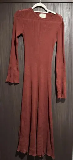 ungrid フレアニットワンピース