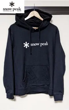 【snow peak】プルオーバーパーカー/スウェット/無地/ロゴ/美品のサムネイル