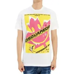 DSQUARED2 メイプルリーフ プリントTシャツ