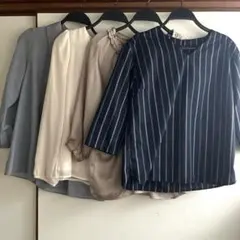 オフィスブラウス　４着まとめ売り（S〜M）