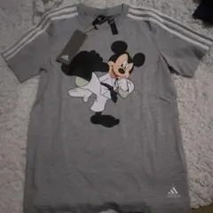 adidas ミッキーマウス コラボTシャツ グレー 150サイズ タグ付き
