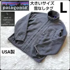 ✨雪無しタグ✨USA製★パタゴニア★シンチラ★フルジップ★フリース★グレイ