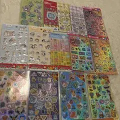 シール　14点セット　サンリオ　ポケモン　クレヨンしんちゃん