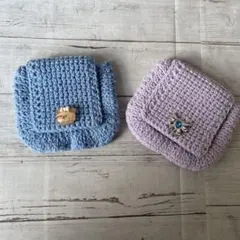 スナップボタン付きポーチ　2個セット