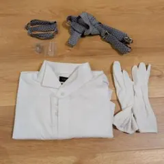 【ほぼ未使用】新郎小物セット&フォーマルシャツ（L）　TAKAMI BRIDAL