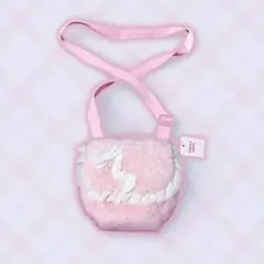 新品未使用　mezzo piano ふわふわファーリボンフリルポシェット