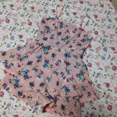 花柄キャミソールオールインワン ショートパンツワンピース ローリーズファーム