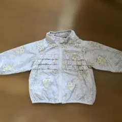 petit main 花柄フリルジャケット 80