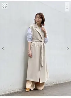 noble ソフトボタンロングジレのサムネイル