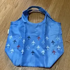 濱文様 飛行機 エコバッグ ミニサイズ
