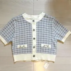 INGNI ツイード風 半袖 M タグ付き