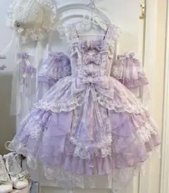 韓嬢♡宝石の冠】ゴスロリ・ロリータドレス JSK ロリィタ 甘ロリ