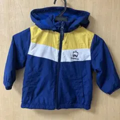 今の季節にぴったり！クレードスコープ　リバーシブルアウター　90 電車　記名なし