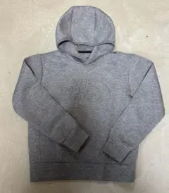 ノースフェイス　グレー フード付きパーカー ロゴ入り