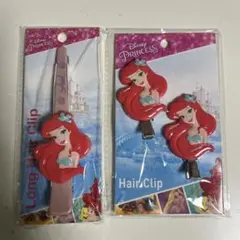 Disney Princess アリエル ヘアクリップ 2個セット　人魚