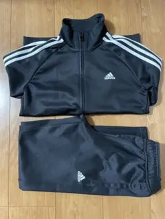 adidas アディダス ジャージ上下セット ブラック 150